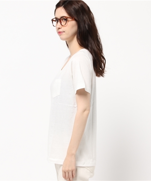 ROSE BUD(ローズバッド)の「LCTT-15174 U/N S/S-T(Tシャツ/カットソー・レディース・ホワイト/ブラック/ミックスグレー/イエロー・ONE SIZE)」の11枚目の写真