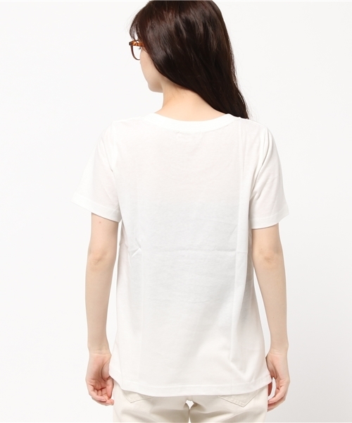 ROSE BUD(ローズバッド)の「LCTT-15174 U/N S/S-T(Tシャツ/カットソー・レディース・ホワイト/ブラック/ミックスグレー/イエロー・ONE SIZE)」の10枚目の写真