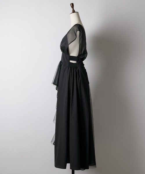 LA BELLE ETUDE(ラベルエチュード)の「BACKレースUPコルセットレイヤードブラウス(シャツ/ブラウス・レディース・ホワイト/ブラック・FREE)」の4枚目の写真