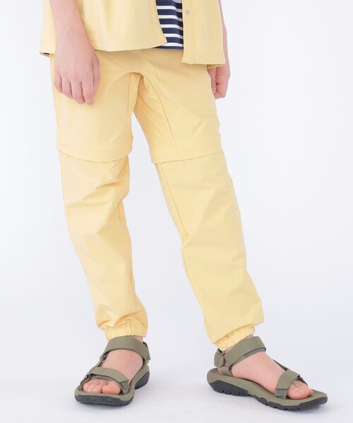 SHIPS(シップス)の「SHIPS KIDS:145~160cm /〈UVカット/吸水速乾〉ドライ 2WAY パンツ(その他パンツ・キッズ・ライトイエロー/ブラック・S/145/M/160)」の1枚目の写真