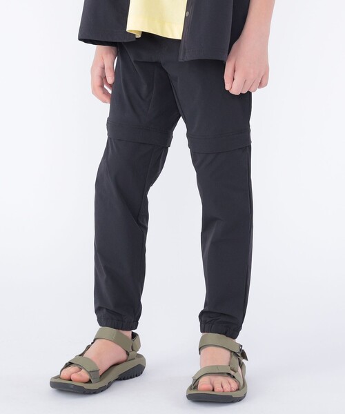 SHIPS(シップス)の「SHIPS KIDS:145~160cm /〈UVカット/吸水速乾〉ドライ 2WAY パンツ(その他パンツ・キッズ・ライトイエロー/ブラック・S/145/M/160)」の2枚目の写真