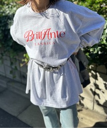 mi via loca（ミヴィアロカ）の「GILDANサイドロゴプリント入りロングスリーブTシャツ 【MVL002 ※2A】（Tシャツ/カットソー）」