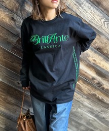 mi via loca | GILDANサイドロゴプリント入りロングスリーブTシャツ 【MVL002 ※2A】(Tシャツ/カットソー)