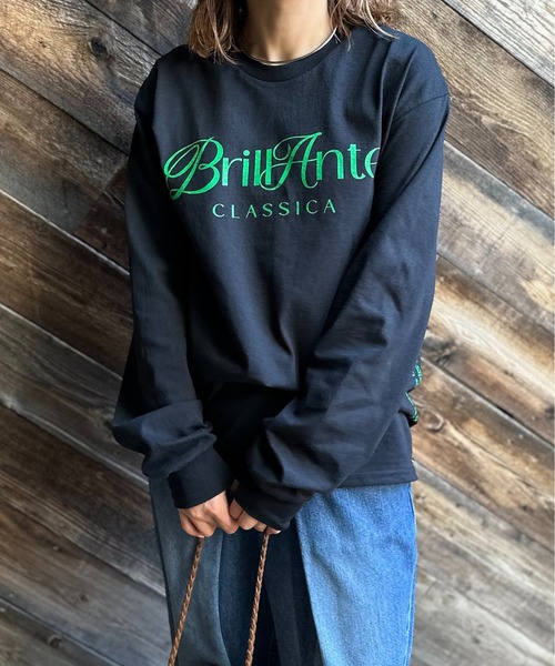 mi via loca（ミヴィアロカ）の「GILDANサイドロゴプリント入りロングスリーブTシャツ 【MVL002 ※2A】（Tシャツ/カットソー・レディース・ホワイト/ピンク/オートミール/オフホワイト/ライトアッシュグレー/ブラック・MEDIUM/X-LARGE）」の15枚目の写真