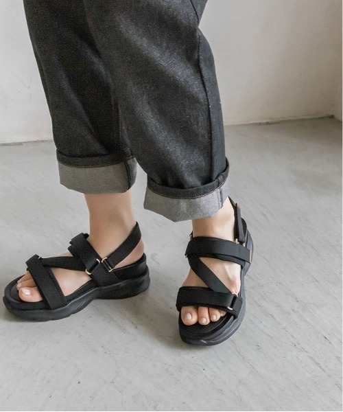 ゴールドパーツスポーツサンダル