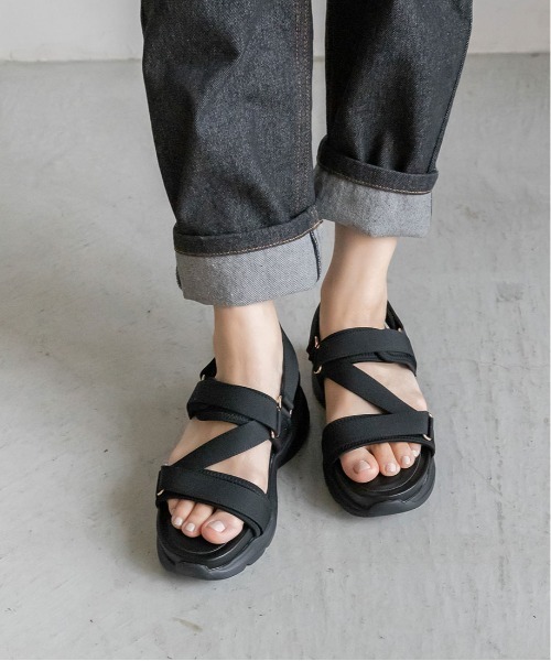 ゴールドパーツスポーツサンダル