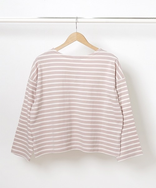 flower(フラワー)の「ベイビーレインボウボーダートップ(Tシャツ/カットソー・レディース・ブルー/ピンク/オレンジ・FREE)」の13枚目の写真