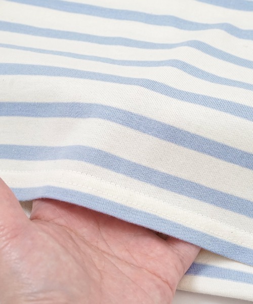 flower(フラワー)の「ベイビーレインボウボーダートップ(Tシャツ/カットソー・レディース・ブルー/ピンク/オレンジ・FREE)」の15枚目の写真