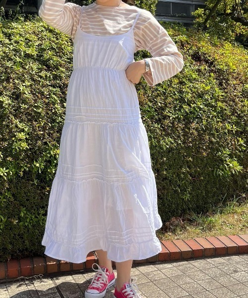 flower(フラワー)の「ベイビーレインボウボーダートップ(Tシャツ/カットソー・レディース・ブルー/ピンク/オレンジ・FREE)」の11枚目の写真