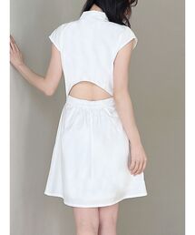 RESEXXY | ウエストタックミニシャツワンピース(シャツワンピース)
