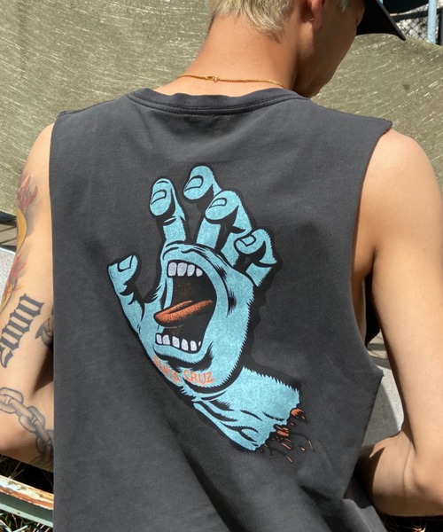 SANTA CRUZ(サンタクルーズ)の「【ムラサキスポーツ別注】SANTACRUZ/サンタクルーズ バックプリント カットオフタンクトップ/バンドTee ピグメントT ノースリーブ SC BANDMAN 502232406(タンクトップ・メンズ・ブラック×レッド/ブラック×ブルー/ブルー系その他・L/M/XL)」の21枚目の写真