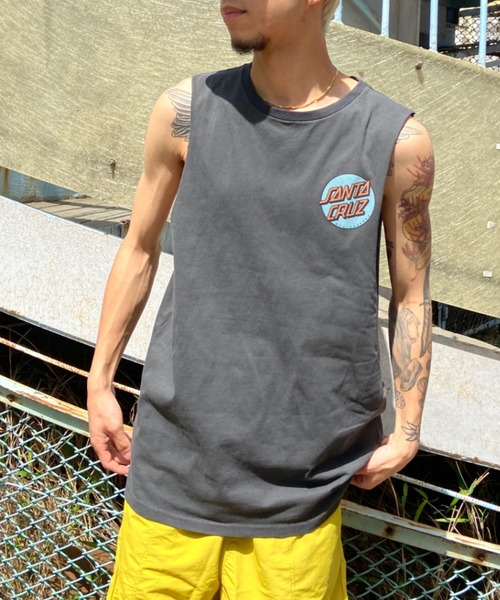 SANTA CRUZ(サンタクルーズ)の「【ムラサキスポーツ別注】SANTACRUZ/サンタクルーズ バックプリント カットオフタンクトップ/バンドTee ピグメントT ノースリーブ SC BANDMAN 502232406(タンクトップ・メンズ・ブラック×レッド/ブラック×ブルー/ブルー系その他・L/M/XL)」の19枚目の写真