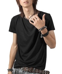 Aegnoir(イグノア) ドレープ無地Tシャツ