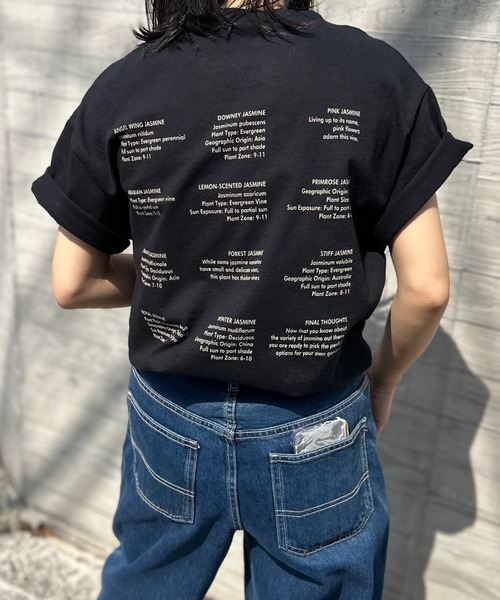 mi via loca（ミヴィアロカ）の「GILDAN ジャスミンロゴTシャツ 【MVL005 ※2A】（Tシャツ/カットソー・レディース・オフホワイト/ブラック/ナチュラル/ピンク/ベージュ・X-LARGE/LARGE/MEDIUM）」の3枚目の写真