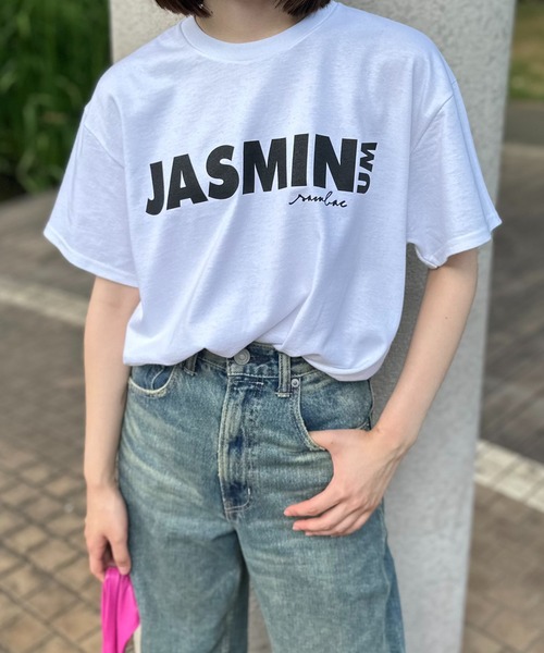 mi via loca（ミヴィアロカ）の「GILDAN ジャスミンロゴTシャツ 【MVL005 ※2A】（Tシャツ/カットソー・レディース・オフホワイト/ブラック/ナチュラル/ピンク/ベージュ・X-LARGE/LARGE/MEDIUM）」の17枚目の写真