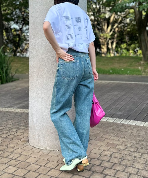 mi via loca（ミヴィアロカ）の「GILDAN ジャスミンロゴTシャツ 【MVL005 ※2A】（Tシャツ/カットソー・レディース・オフホワイト/ブラック/ナチュラル/ピンク/ベージュ・X-LARGE/LARGE/MEDIUM）」の11枚目の写真