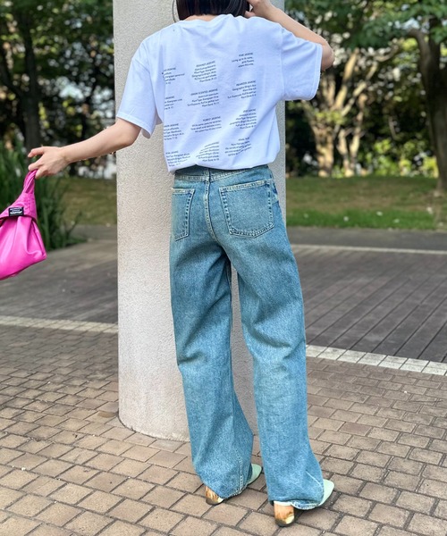 mi via loca（ミヴィアロカ）の「GILDAN ジャスミンロゴTシャツ 【MVL005 ※2A】（Tシャツ/カットソー・レディース・オフホワイト/ブラック/ナチュラル/ピンク/ベージュ・X-LARGE/LARGE/MEDIUM）」の10枚目の写真