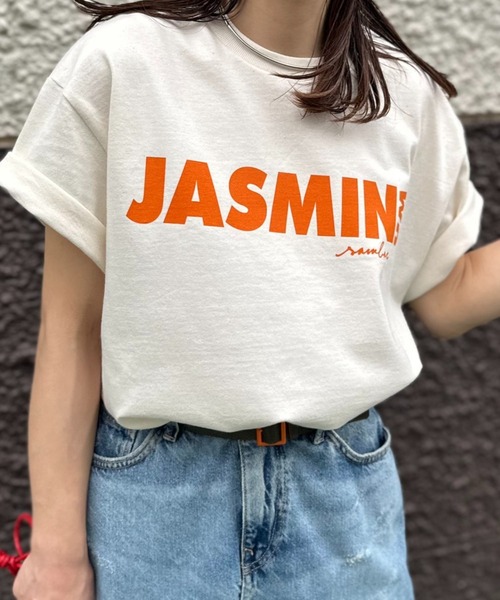 mi via loca（ミヴィアロカ）の「GILDAN ジャスミンロゴTシャツ 【MVL005 ※2A】（Tシャツ/カットソー・レディース・オフホワイト/ブラック/ナチュラル/ピンク/ベージュ・X-LARGE/LARGE/MEDIUM）」の20枚目の写真