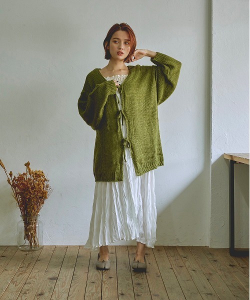 t a r o s u(タロス)の「washer cami onepiece/ウォッシャーキャミワンピース(ワンピース・レディース・ブラック/ホワイト/ベージュ・FREE)」の16枚目の写真