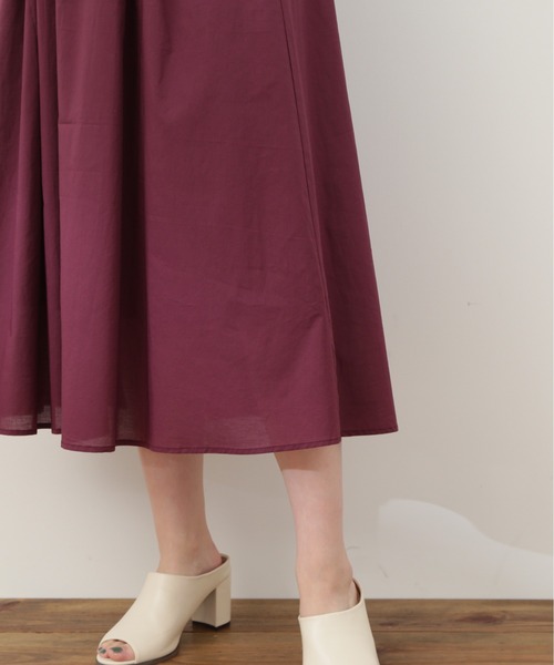 N.(N. Natural Beauty Basic)(エヌエヌナチュラルビューティーベーシック)の「【S Size Line】◆コットンボイルラッフルスクエアワンピース(ワンピース・レディース・グレー/パープル/ブラック・SMALL/MEDIUM)」の19枚目の写真