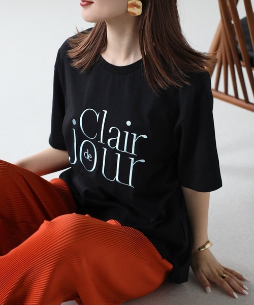 sakishimatokyo（サキシマトーキョー）の「アソート立体ロゴプリントTシャツ（Tシャツ/カットソー・レディース・オフホワイト/ブルー/ブラック/チャコール/ホワイト/ホワイト系その他/ライトグレー・FREE）」の5枚目の写真