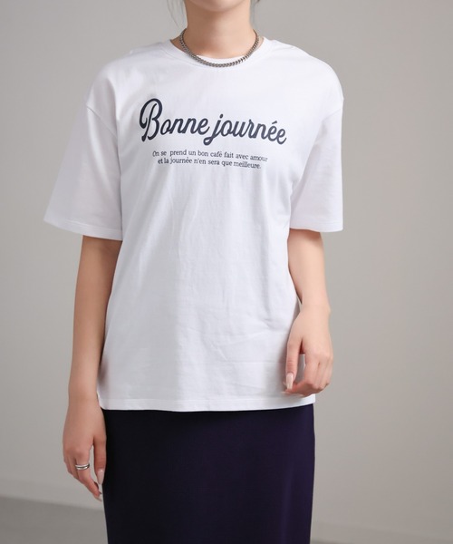 sakishimatokyo（サキシマトーキョー）の「アソート立体ロゴプリントTシャツ（Tシャツ/カットソー・レディース・オフホワイト/ブルー/ブラック/チャコール/ホワイト/ホワイト系その他/ライトグレー・FREE）」の20枚目の写真