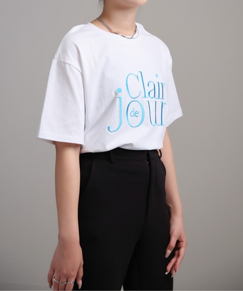 sakishimatokyo（サキシマトーキョー）の「アソート立体ロゴプリントTシャツ（Tシャツ/カットソー・レディース・オフホワイト/ブルー/ブラック/チャコール/ホワイト/ホワイト系その他/ライトグレー・FREE）」の14枚目の写真