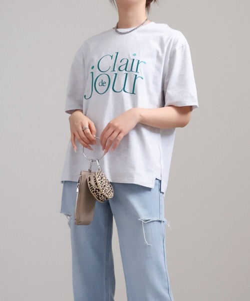 sakishimatokyo（サキシマトーキョー）の「アソート立体ロゴプリントTシャツ（Tシャツ/カットソー・レディース・オフホワイト/ブルー/ブラック/チャコール/ホワイト/ホワイト系その他/ライトグレー・FREE）」の18枚目の写真