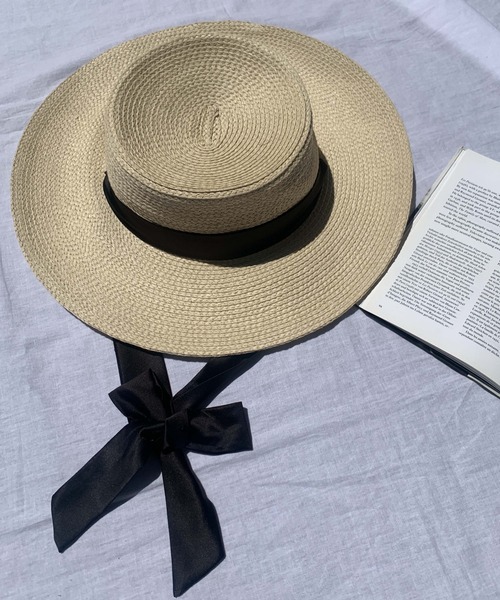 WEGO（ウィゴー）の「WEGO/雑材リボンブレードハット（ハット・レディース・ベージュ・FREE）」の5枚目の写真