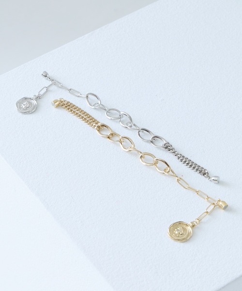 LAVEANGE（ラビアンジェ）の「【金属アレルギー対応】ミックスチェーンマグネットブレスレット（ブレスレット・レディース・ゴールド/シルバー・01/02）」の15枚目の写真