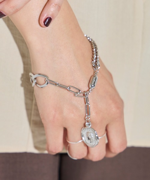 LAVEANGE（ラビアンジェ）の「【金属アレルギー対応】ミックスチェーンマグネットブレスレット（ブレスレット・レディース・ゴールド/シルバー・01/02）」の14枚目の写真