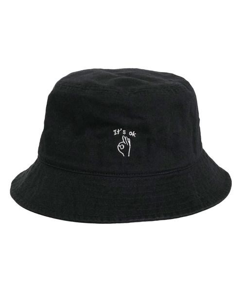 RIVER UP（リバーアップ）の「＜BASIQUENTI＞ハンドサイン刺繍 オールシーズン対応 ユニセックス バケットハット（ハット・メンズ・ブラック/ネイビー/ベージュ/モスグリーン/ホワイト・フリー）」の17枚目の写真