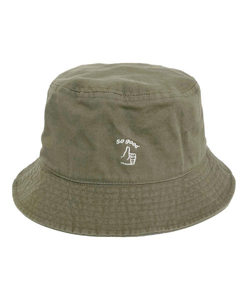 RIVER UP（リバーアップ）の「＜BASIQUENTI＞ハンドサイン刺繍 オールシーズン対応 ユニセックス バケットハット（ハット・メンズ・ブラック/ネイビー/ベージュ/モスグリーン/ホワイト・フリー）」の14枚目の写真