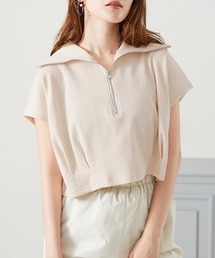 acro | ■フレンチスリーブハーフジップベスト/AC3718(ベスト)