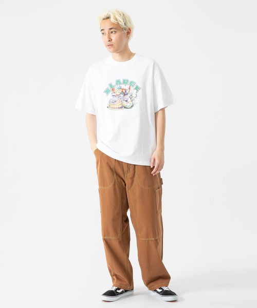XLARGE（エクストララージ）の「RECKLESS DRIVING S/S TEE（Tシャツ/カットソー・メンズ・マスタード/ブラック/ホワイト・M/S/L/XL）」の9枚目の写真