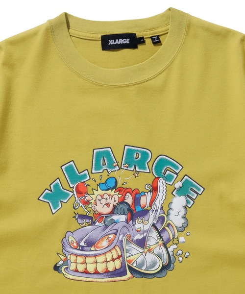 XLARGE（エクストララージ）の「RECKLESS DRIVING S/S TEE（Tシャツ/カットソー・メンズ・マスタード/ブラック/ホワイト・M/S/L/XL）」の12枚目の写真