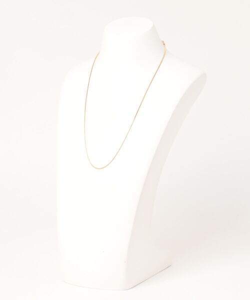 Settimissimo(セッティミッシモ)の「金属アレルギー対応ステンレス1mmシンプルスネークネックレス(ネックレス・レディース・シルバー/ゴールド・FREE)」の3枚目の写真