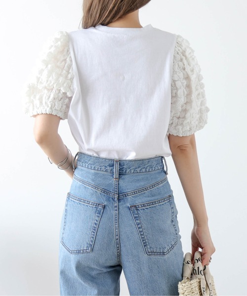 SUGAR BISKET(シュガービスケット)の「ポップコーンプルオーバー(Tシャツ/カットソー・レディース・ホワイト/ブラック・フリー)」の8枚目の写真