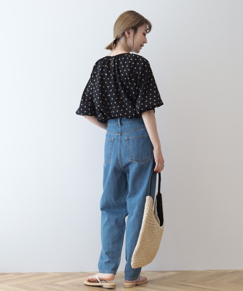 AMERICAN HOLIC（アメリカンホリック）の「ドットラグランギャザーブラウス（シャツ/ブラウス・レディース・キャメル/ブラック・M/L）」の18枚目の写真