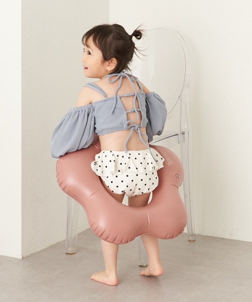 Chico（チコ）の「【WEB限定/水着/ショーツ単品】Kids サイドフリルショーツ（水着・キッズ・ホワイト系その他2/イエロー系その他2/ブラック/ホワイト系その他3・110/130）」の18枚目の写真