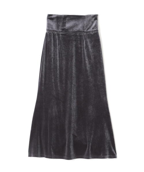 N.（N. Natural Beauty Basic）（エヌエヌナチュラルビューティーベーシック）の「◆ハイウエストベロアマーメイドロングスカート（スカート・レディース・グレー/レッド・MEDIUM）」の21枚目の写真