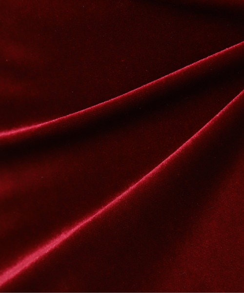 N.（N. Natural Beauty Basic）（エヌエヌナチュラルビューティーベーシック）の「◆ハイウエストベロアマーメイドロングスカート（スカート・レディース・グレー/レッド・MEDIUM）」の10枚目の写真