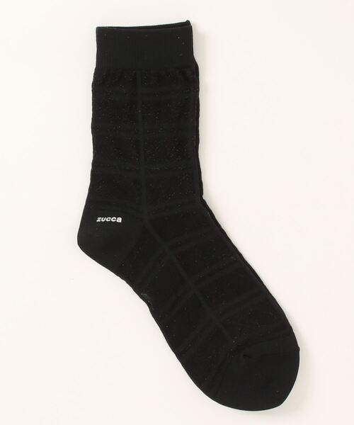 ZUCCa（ズッカ）の「シースルーチェックソックス / (O)（ソックス/靴下・レディース・ホワイト/ブラック/ライトグリーン・M size）」の5枚目の写真