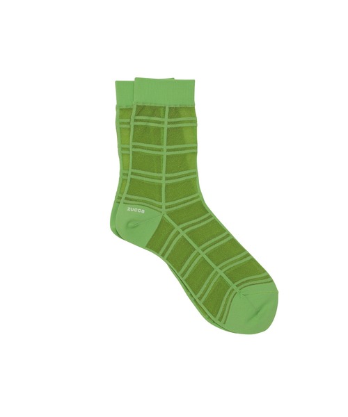 ZUCCa（ズッカ）の「シースルーチェックソックス / (O)（ソックス/靴下・レディース・ホワイト/ブラック/ライトグリーン・M size）」の7枚目の写真