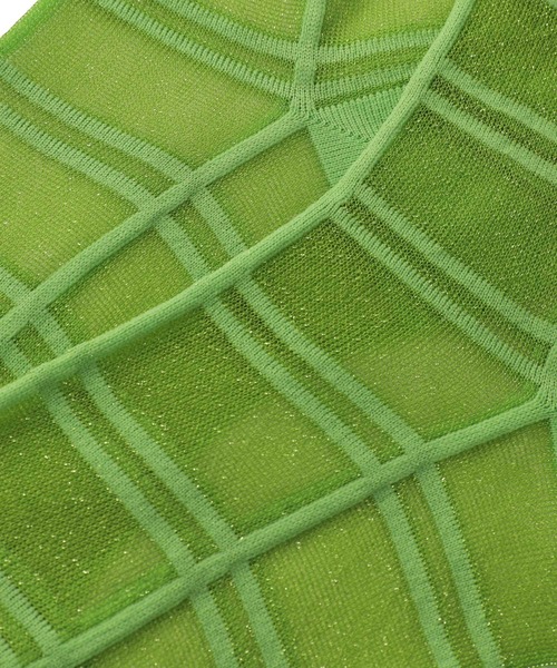 ZUCCa（ズッカ）の「シースルーチェックソックス / (O)（ソックス/靴下・レディース・ホワイト/ブラック/ライトグリーン・M size）」の9枚目の写真