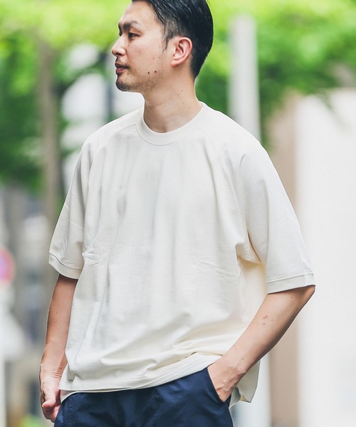 URBAN RESEARCH Sonny Label（アーバンリサーチサニーレーベル）の「タンクトップセット裏毛ハーフスリーブプルオーバー（Tシャツ/カットソー・メンズ・ホワイト系その他/ボルドー/スミクロ・MEDIUM/LARGE）」の2枚目の写真