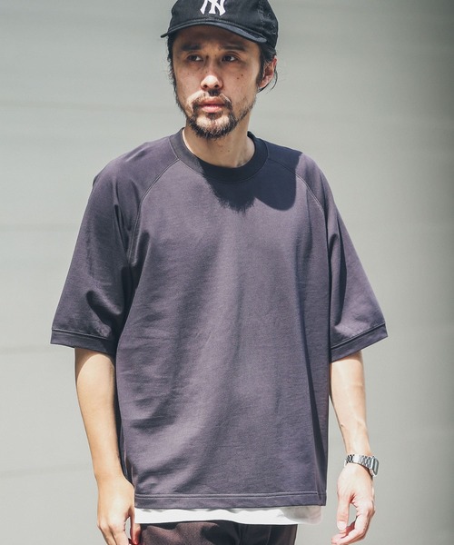 URBAN RESEARCH Sonny Label（アーバンリサーチサニーレーベル）の「タンクトップセット裏毛ハーフスリーブプルオーバー（Tシャツ/カットソー・メンズ・ホワイト系その他/ボルドー/スミクロ・MEDIUM/LARGE）」の3枚目の写真