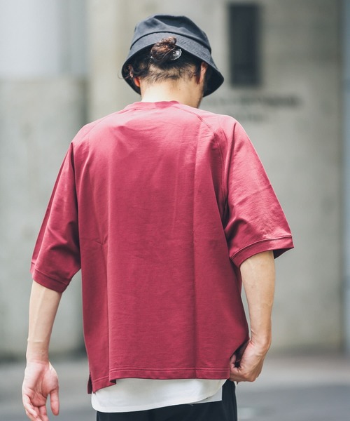 URBAN RESEARCH Sonny Label（アーバンリサーチサニーレーベル）の「タンクトップセット裏毛ハーフスリーブプルオーバー（Tシャツ/カットソー・メンズ・ホワイト系その他/ボルドー/スミクロ・MEDIUM/LARGE）」の4枚目の写真