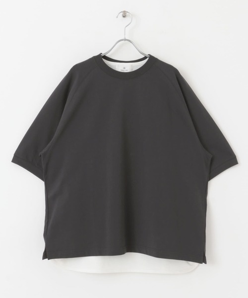 URBAN RESEARCH Sonny Label（アーバンリサーチサニーレーベル）の「タンクトップセット裏毛ハーフスリーブプルオーバー（Tシャツ/カットソー・メンズ・ホワイト系その他/ボルドー/スミクロ・MEDIUM/LARGE）」の12枚目の写真
