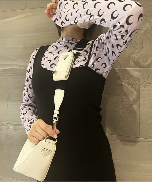 ARCADE(アーケード)の「春服 ロンT ムーンプリント トップス インナー カットソー -ARCADE Limited Line-(Tシャツ/カットソー・レディース・ホワイト系1/ホワイト系2/ブラック系1/ブラック系2/ブラック系3/グレー系1/ブラウン系1/パープル系1/パープル系2/ピンク系1/ピンク系2・FREE)」の8枚目の写真